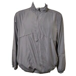 Ahead Golf Windbreaker Mens Sz Large Gray Zip Pockets Pullover Lightweight  Mesh
